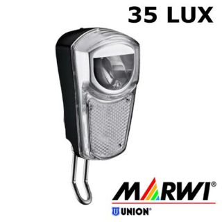 LED Fahrradscheinwerfer 35 LUX Schalter Nabendynamo Frontlicht UN 4265
