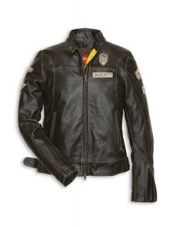 DUCATI HISTORICAL ´13 Damen Lederjacke Jacke Leather Jacket LADY NEU