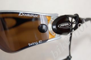 ALPINA Swing 40 DL Sportbrille Brille Doubleflex silber