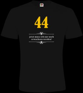 44 Geburtstag Coole Lustige Sprüche Fun T Shirt geburtstags shirt TBM