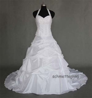 Brautkleid Hochzeitskleid 360 Taft Weiß / Gr.44 Neu