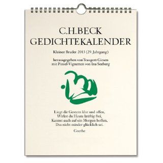 Gedichtekalender Kleiner Bruder 2013 29. Jahrgang 