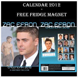 Zac Efron Kalender 2012 + Kostenlose Zac Efron kühlschrankmagnet