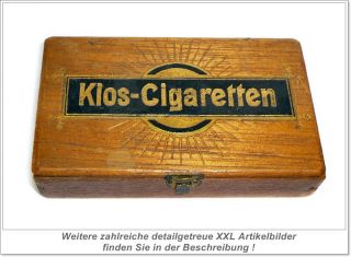 KIOS Cigaretten Dresden alte orig Zigarettendose aus HOLZ seltene Dose