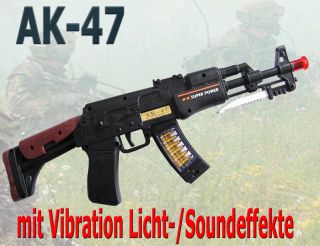 Gewehr Kalaschnikow AK 47 Maschinengewehr Licht+Sound 49 cm