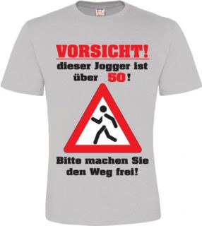 50 Geburtstag T Shirt Geschenk Funshirt Jogging Jogger grau Gr. S M L