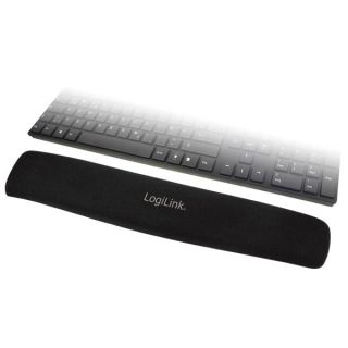 LogiLink Tastatur Gel Handballenauflage schwarz