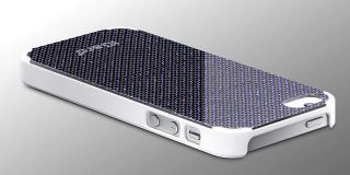 iGard® iPhone 5 i5 Carbon Case Weiß Cover Case Echt Genuine Schutz