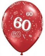 25 Luftballons 60. Geburtstag 100cm Party Ballons