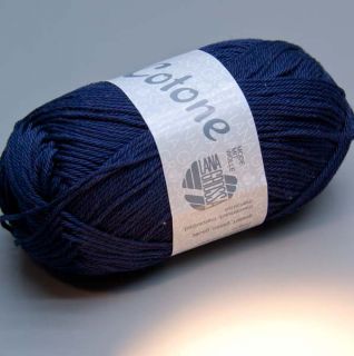 Lana Grossa Cotone 020 navy 50g Wolle
