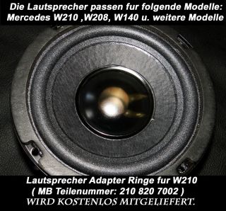 Mercedes W210 W202 W140 Bose Subwoofer 6,5 Tieftöner Lautsprecher