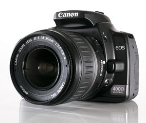 Canon EOS 400D SLR Digitalkamera (10 Megapixel) inkl EF S 18 55 und 55