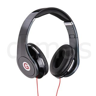 Headset Bügel Kopfhörer Ohrhörer 3.5mm Multimedia Schwarz f. DJ PC