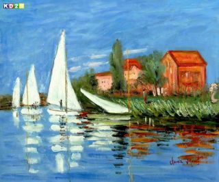 Claude Monet   Regatta bei Argentuil c79336 50x60cm authentisches