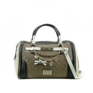 GUESS Amour Box Satchel   Taupe Multi Bekleidung