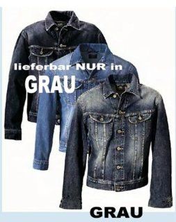 Herren Jeans Jacke GRAU Gr. S 46 Sport & Freizeit