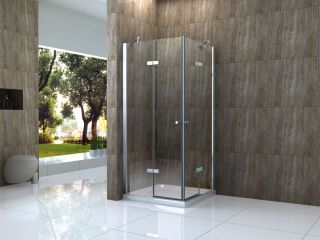 CANTO 90 x 75 cm Glas Dusche Duschkabine Duschwand Duschabtrennung