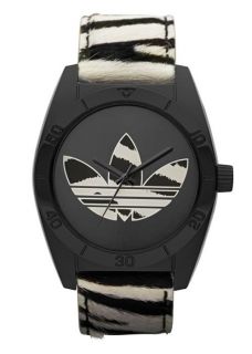 Adidas ADH2783 Unisex Armbanduhr Santiago Zebra Originals Neu