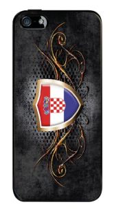iPhone 5 KROATIEN FLAGGE Fahne Hülle Cover Case Croatia EM WM