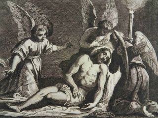TRAUER ENGEL JESUS RADIERUNG EYNHOUDTS PALMA 1658 B98