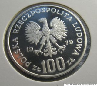 Poland Polen Polska 1979 Silver 100 zl zlotych LUDWIK ZAMENHOF    PP