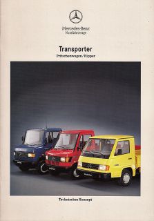 1993 MERCEDES Transporter Kipper Pritsche MB 100 Prospekt