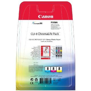 Canon Tintenpatrone CLI 8 Multipack, farbig Bürobedarf