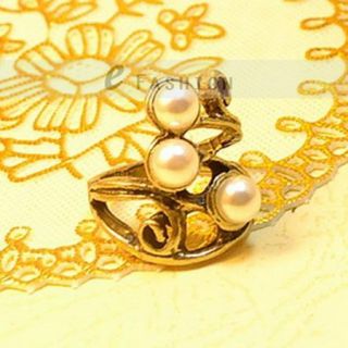 kunstliche Perle Ringe Damen Gravur Fingerring NEU 102 0025