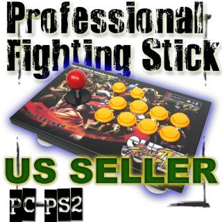 Pro Fighting Stick Arcade Joystick 8 buttons for Street Fighter PC PS2