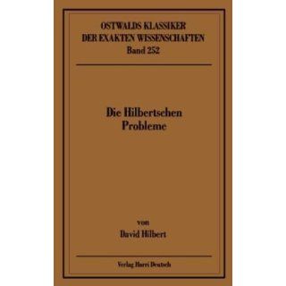 Die Hilbertschen Probleme Vortrag Mathematische Probleme   gehalten