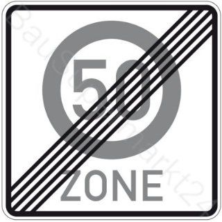 ORIGINAL Verkehrszeichen ENDE 50 ZONE Verkehrschild für den 60