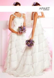 AU 101 APART Hochzeitskleid Brautkleid in creme/weiß Gr. 36