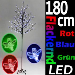 8m Lichterbaum flackernd Blueten Weihnachtsdeko 108 LED Farbwechsel