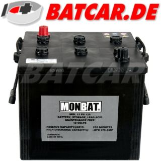 LKW Batterie 12V 125Ah 850A/EN Natoblock, Unimog, Mercedes, MAN