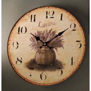 Wanduhr Küchenuhr Bilderuhr Uhr *Lavendel*   D34cm Küche