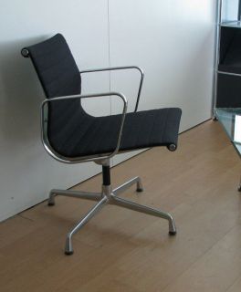 Vitra Alu Chair EA 108 Hopsack schwarz   Eames Collection