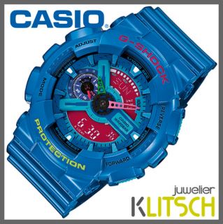 Casio G Shock Ana/Digi Herren Uhr Blau GA 110HC 2AER