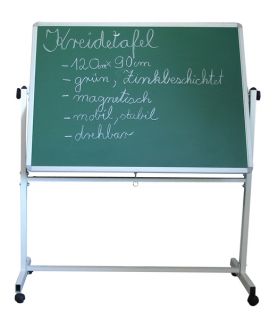 Mobile grüne Kreidetafel mobile Tafel 120 90 cm 1.Seite Schultafel