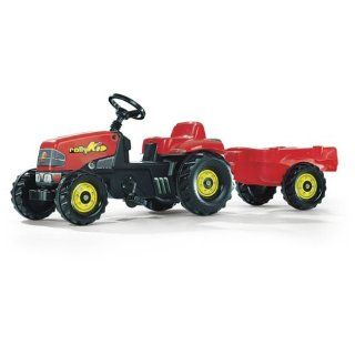 FS 012121   Rolly Kid, Tret Traktor mit Anhänger, 143cm 