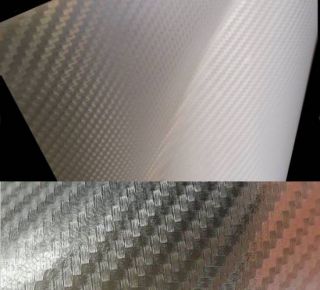 3D Carbon Folie Transparent 30 x 127 cm folieren AUTO KLEBEFOLIE KLAR
