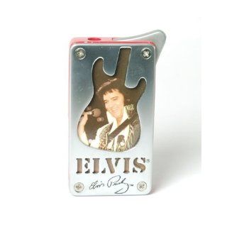 ELVIS PRESLEY Gitarre Zigaretten Feuerzeug in Rotem und Silbernem