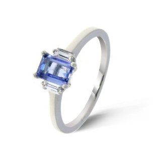 Chicer 925 Sterling Silber Solitär Verlobung Damen   Ring mit