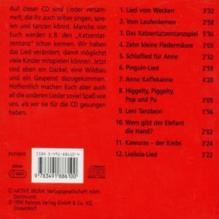 Anne Kaffeekanne. CD 12 Lieder zum Singen, Spielen und Tanzen