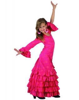 Spanierin Kleid Faschingskostüm Flamenco Gr. 110 116 128 134