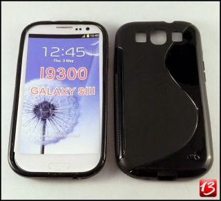Samsung Galaxy S3 i9300 hülle case schwarz sline silikon neu tpu