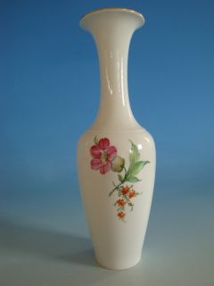 0612A1 173 KPM Berlin Porzellan Enghals Vase Dekor Blume