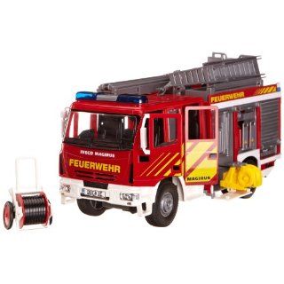 Dickie Spielzeug 203444537   Iveco Feuerwehrfahrzeug, circa 30 cm, rot