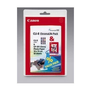 Canon CLI 8 ChromaLife Pack CLI 8 C, CLI 8 M, CLI 8 Y Tintenpatronen