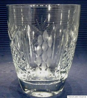 14tlg Bowle Service Kristallglas Kristall geschliffen 12 Gläser 4