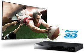 Samsung BD E5500 3D Blu ray Player (2D/3D Konverter, WLAN Ready, HDMI